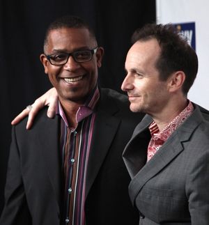 Denis O'Hare & partner Hugo Redwood attending the 22nd Annual GLAAD Media Awards in New York City. @ BroadwayWorld Denis O'Hare & partner Hugo Redwood attending the 22nd Annual GLAAD Media Awards in N Photo