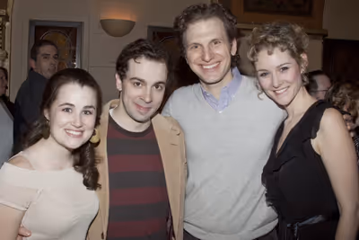 Lauren Worsham, Rob McClure, Sebastian Arcelus and Jill Paice Photo
