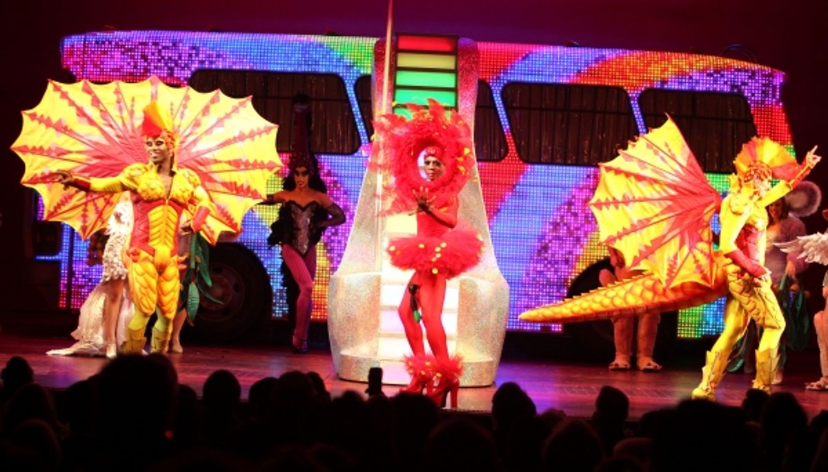 Nathan Lee Graham during the Opening Night Performance Curtain Call for  'Priscilla Queen Of The Desert'  at the Palace Theatre in New York City. at 