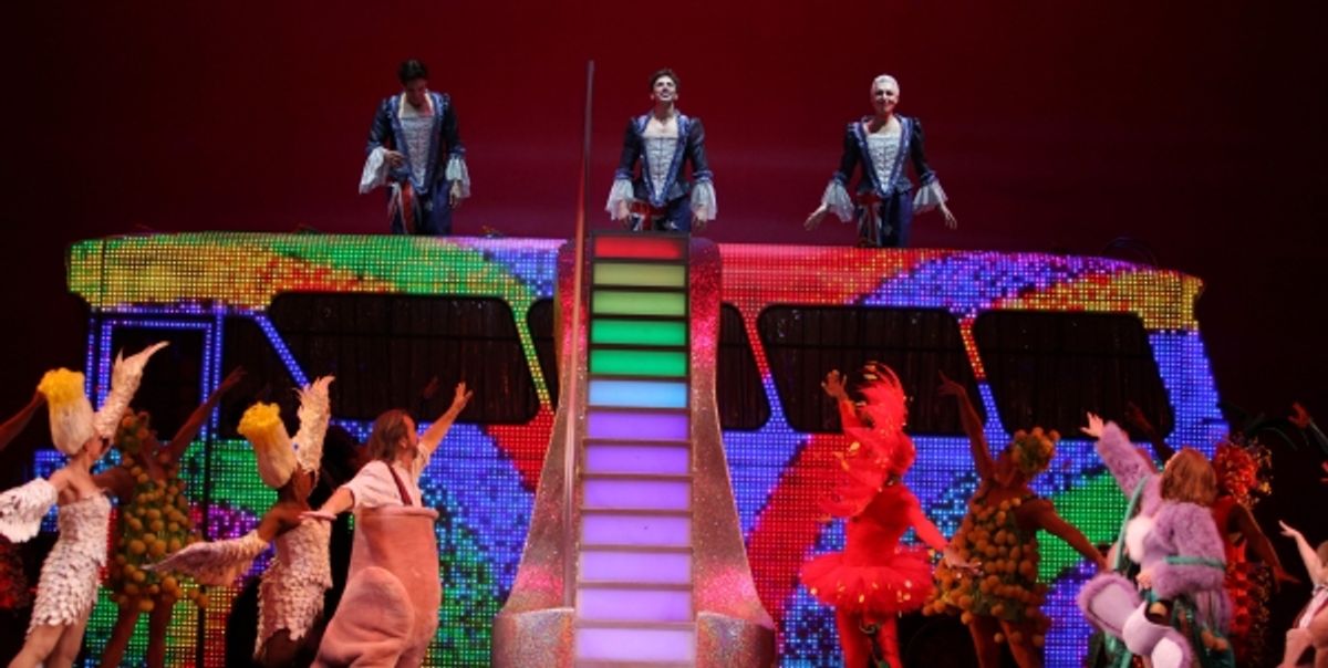 Will Swenson, Nick Adams, Tony Sheldon during the Opening Night Performance Curtain Call for  'Priscilla Queen Of The Desert'  at the Palace Theatre in New York City. at 