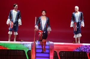Will Swenson, Nick Adams, Tony Sheldon during the Opening Night Performance Curtain C Photo