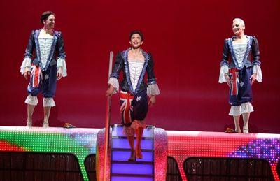 Will Swenson, Nick Adams, Tony Sheldon during the Opening Night Performance Curtain C Photo