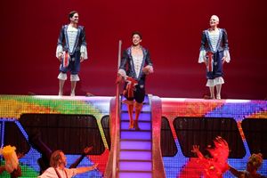 Will Swenson, Nick Adams, Tony Sheldon during the Opening Night Performance Curtain C Photo