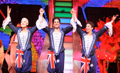 Tony Sheldon, Will Swenson, Nick Adams during the Opening Night Performance Curtain C Photo