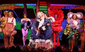 C. David Johnson, Tony Sheldon, Will Swenson, Nick Adams, Jessica Phillips during the Photo