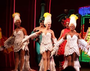 The Divas: Jacqueline B. Arnold, Ashley Spencer, Anastacia McCleskey during the Opening Night Performance Curtain Call for 'Priscilla Queen Of The Desert' at the Palace Theatre in New York City. @ BroadwayWorld The Divas: Jacqueline B. Arnold, Ashley Spencer, Anastacia McCleskey during the Openi Photo
