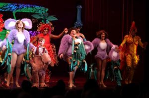 Jessica Phillips, Luke Mannikus, Nathan Lee Greaham, Keala Settle, J. Elaine Marcos & ensemble cast during the Opening Night Performance Curtain Call for 'Priscilla Queen Of The Desert' at the Palace Theatre in New York City. @ BroadwayWorld Jessica Phillips, Luke Mannikus, Nathan Lee Greaham, Keala Settle, J. Elaine Marcos & Photo