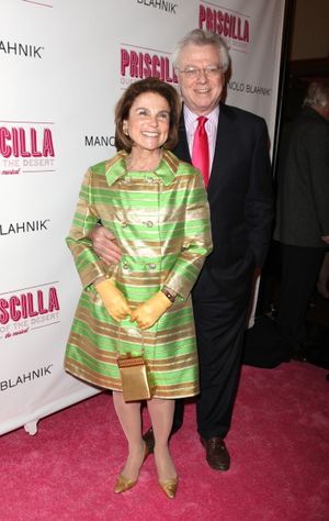 Tovah Feldshuh and Andrew Harris attending the Broadway opening Night Performance of 'Priscilla Queen of the Desert - The Musical' at the Palace Theatre in New York City. @ BroadwayWorld Tovah Feldshuh and Andrew Harris attending the Broadway opening Night Performance of Photo
