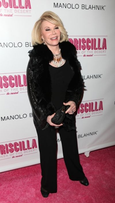 Joan Rivers attending the Broadway opening Night Performance of 'Priscilla Queen of t Photo