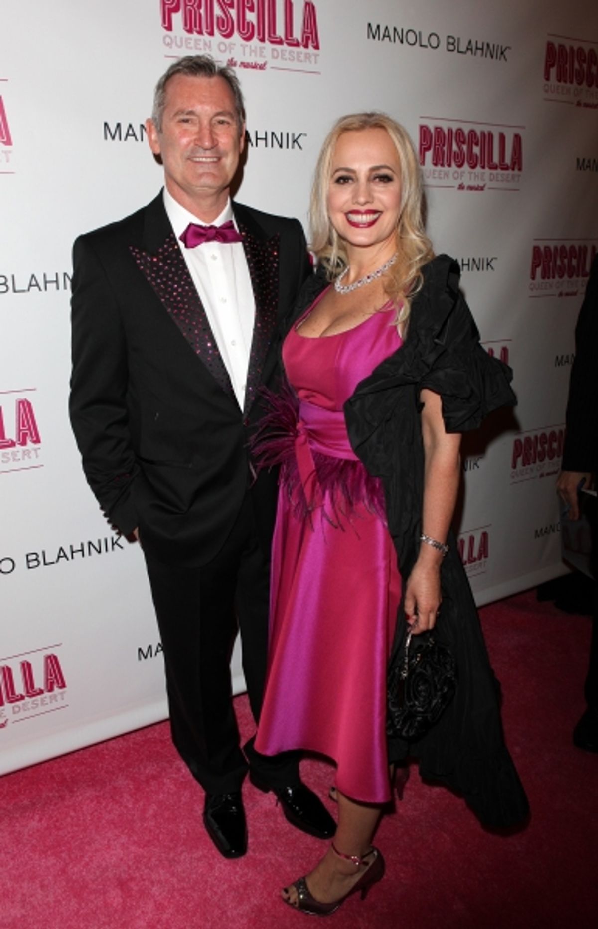 Garry McQuinn and Liz Koops  attending the Broadway opening Night Performance of 'Priscilla Queen of the Desert - The Musical' at the Palace Theatre in New York City. at 