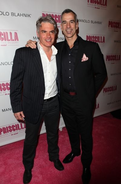 Tony Britton Johnson and Jerry Mitchell attending the Broadway opening Night Performa Photo