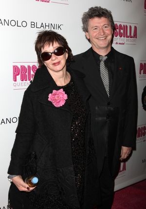 Director Simon Phillips and wife Carolyn Burns attending the Broadway opening Night P Photo