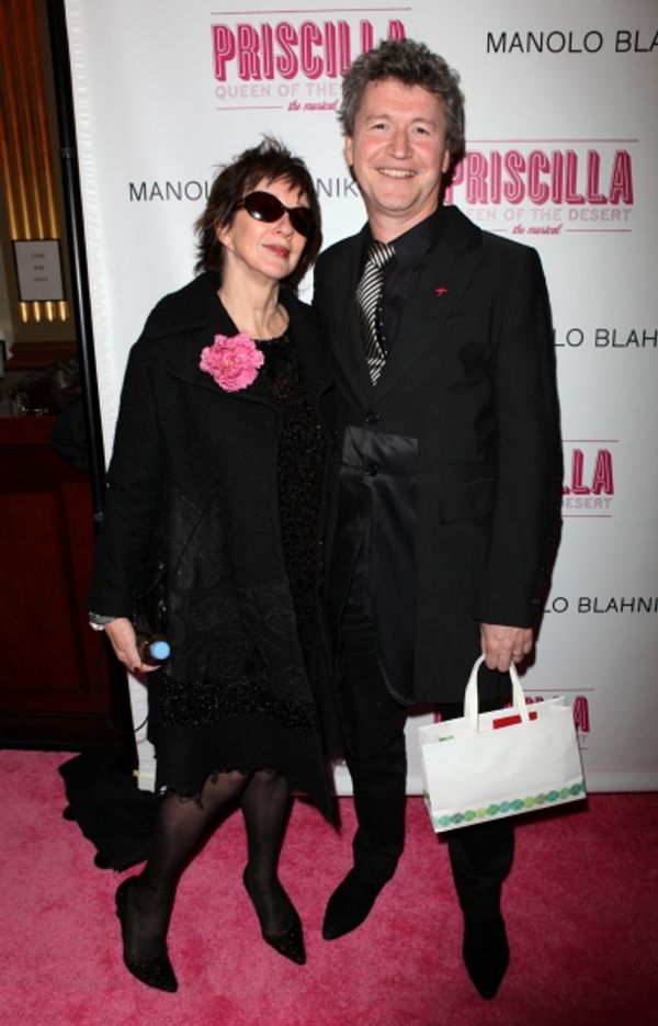 Director Simon Phillips and wife Carolyn Burns attending the Broadway opening Night P Photo