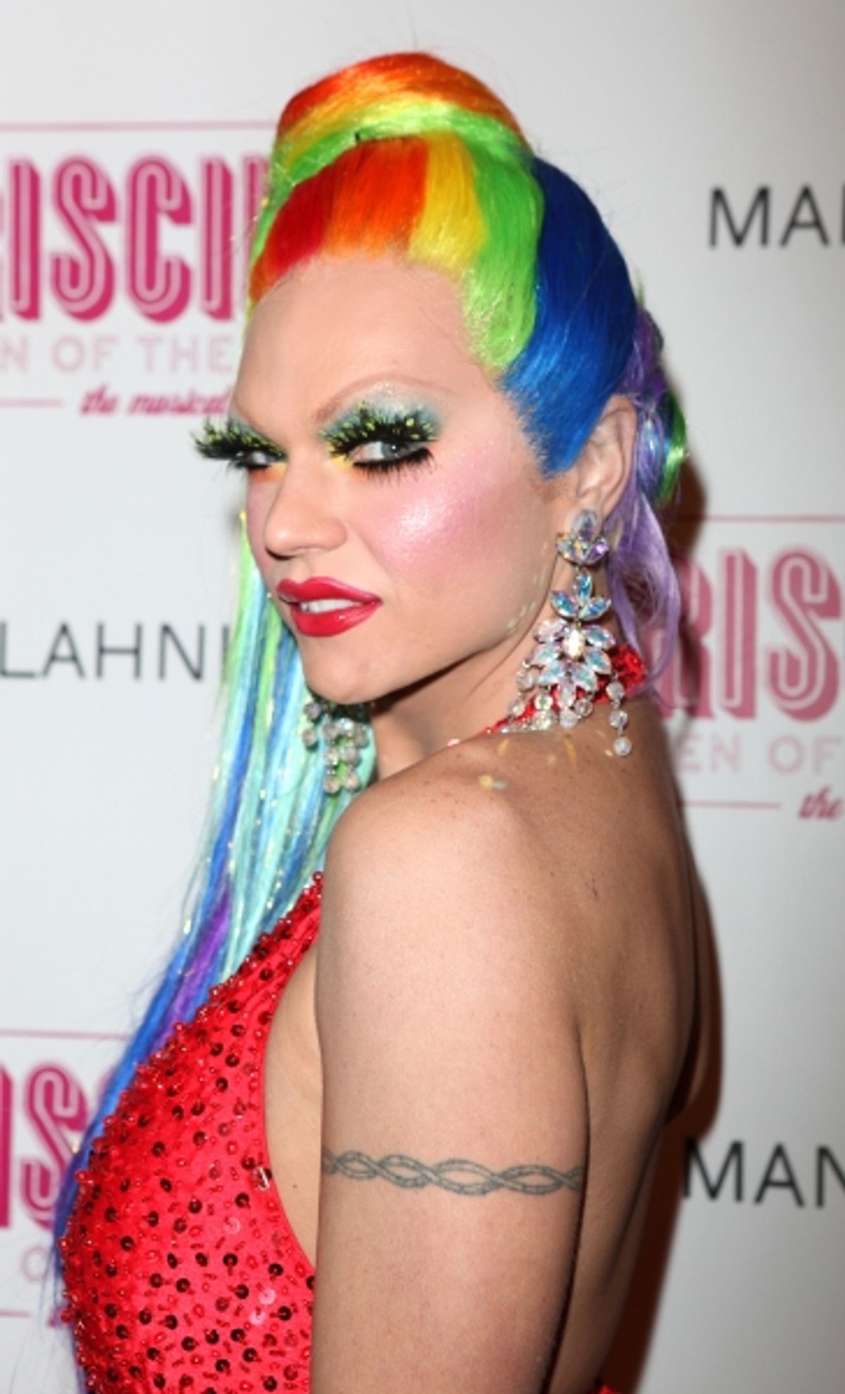 Vanity Fair attending the Broadway opening Night Performance of 'Priscilla Queen of the Desert - The Musical' at the Palace Theatre in New York City. at PRISCILLA QUEEN OF THE DESERT Red Carpet - Part 2