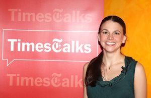 Sutton Foster backstage with TimesTalks Presents: A Conversation With Sutton Foster, Joel Grey & Kathleen Marshall at the Times Center in New York City. @ BroadwayWorld Sutton Foster backstage with TimesTalks Presents: A Conversation With Sutton Foster, Photo