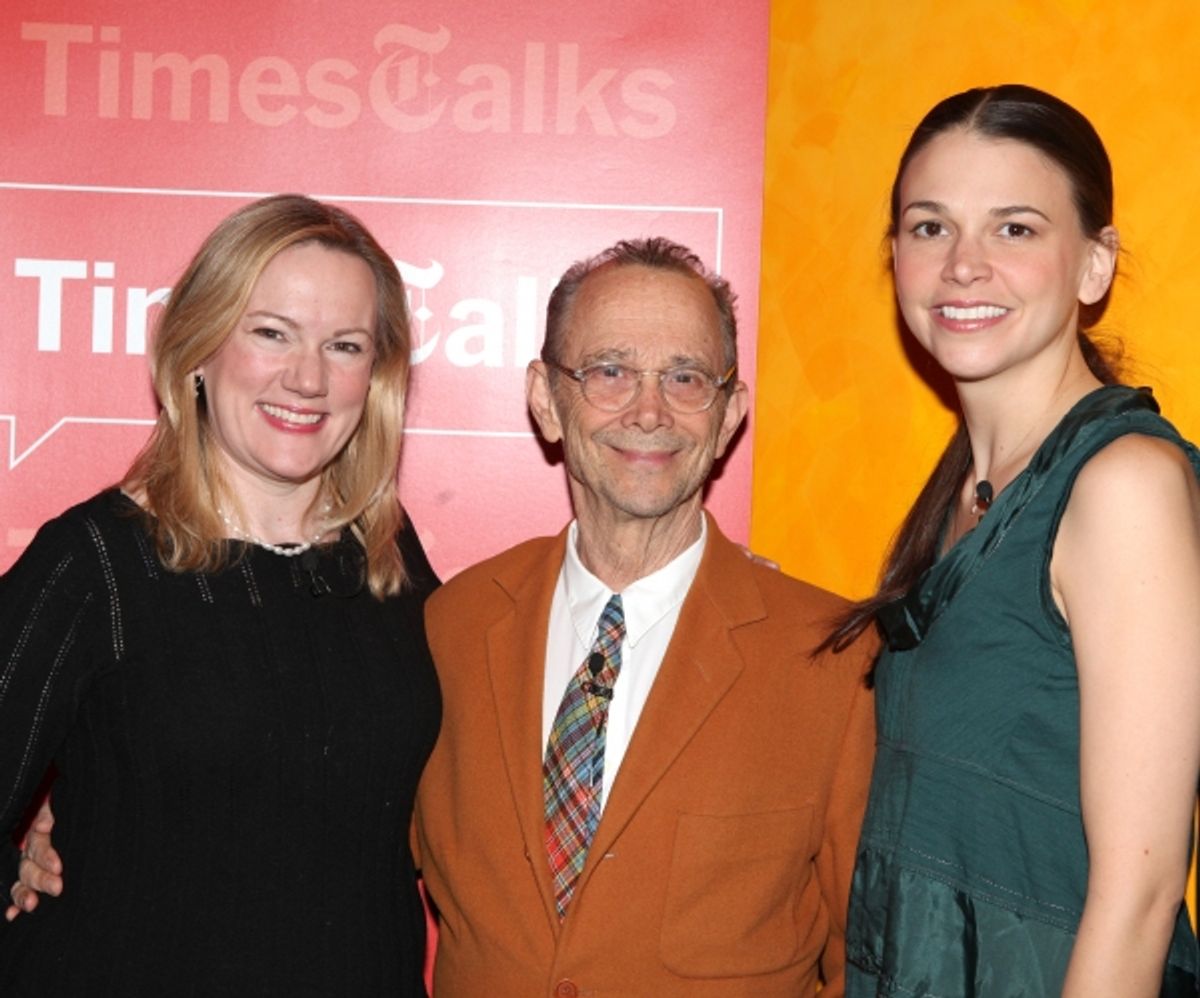 Kathleen Marshall & Joel Grey & Sutton Foster backstage with TimesTalks Presents: A Conversation With Sutton Foster, Joel Grey & Kathleen Marshall at the Times Center in New York City. at 