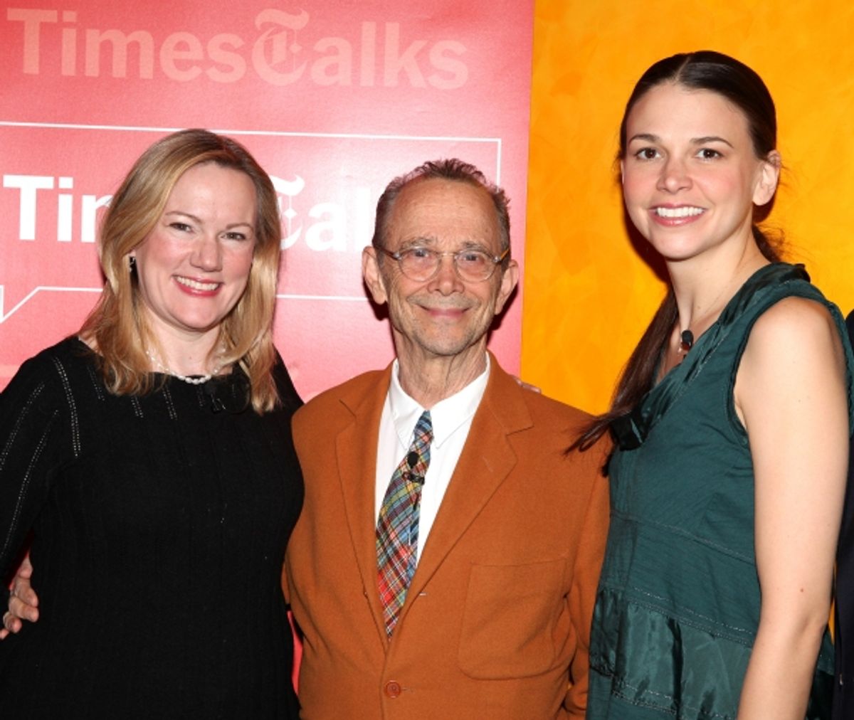 Kathleen Marshall & Joel Grey & Sutton Foster backstage with TimesTalks Presents: A Conversation With Sutton Foster, Joel Grey & Kathleen Marshall at the Times Center in New York City. at 