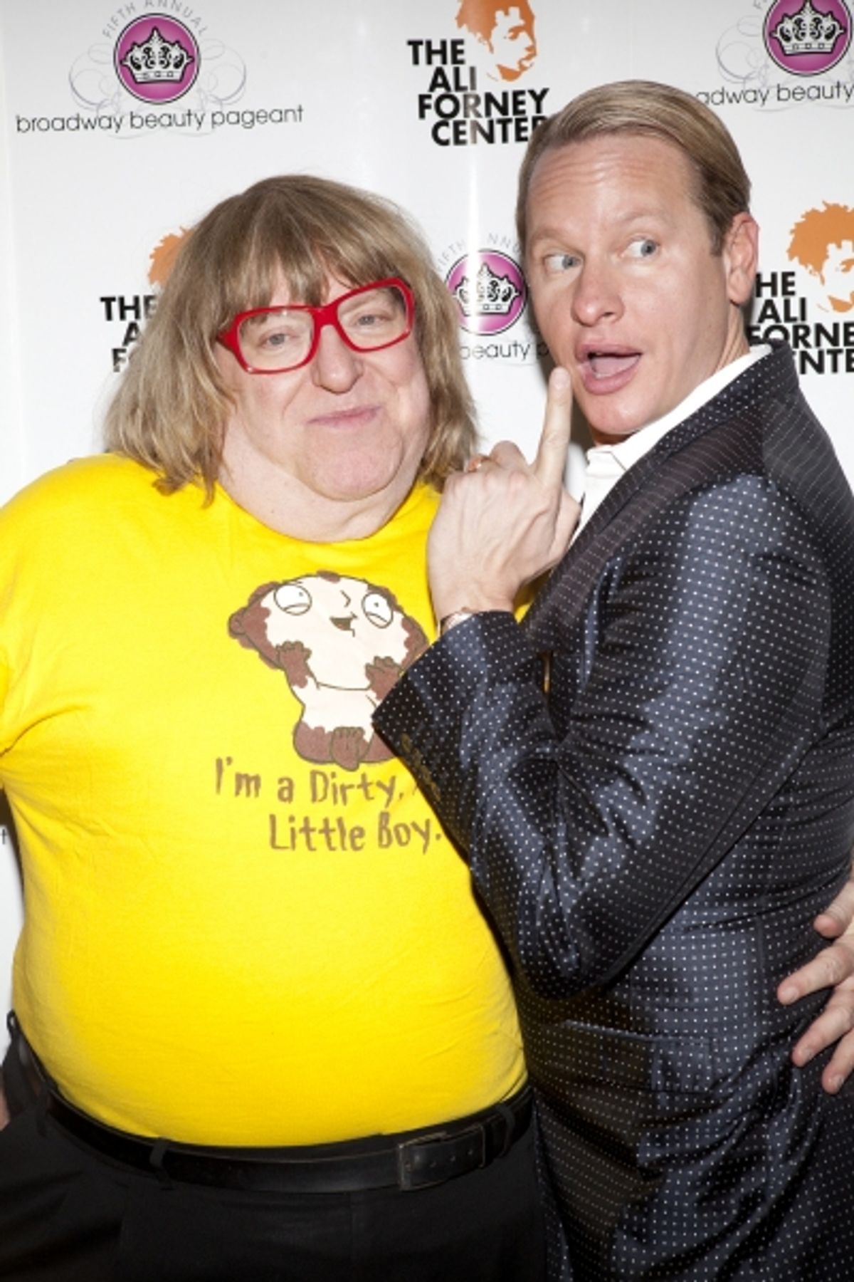 Bruce Vilanch and Carson Kressley at 