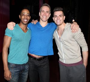 Amaker Smith, Mike McGowan & Kyle Brown attending the Broadway Opening Night Gypsy Robe Ceremony for 'Priscilla Queen of the Desert - The Musical' at the Palace Theatre in New York City. @ BroadwayWorld Amaker Smith, Mike McGowan & Kyle Brown attending the Broadway Opening Night Gypsy Ro Photo