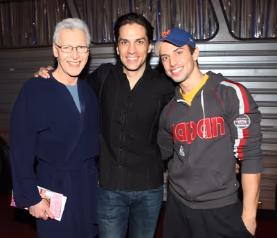 Tony Sheldon, Will Swenson & Nick Adams attending the Broadway Opening Night Gypsy Ro Photo