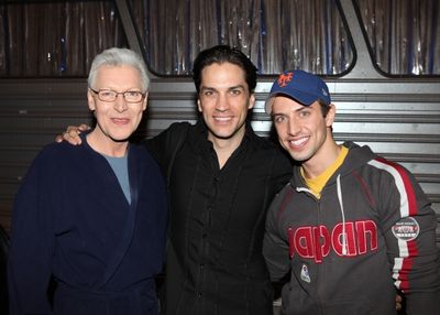 Tony Sheldon, Will Swenson & Nick Adams attending the Broadway Opening Night Gypsy Ro Photo