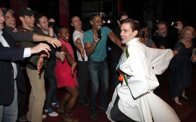 Eric Sciotto (Gypsy Robe Recipient for PRISCILLA)  withthe ensemble cast attending th Photo