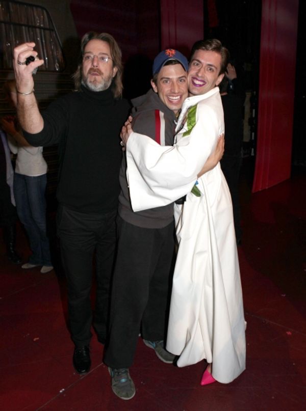 Eric Sciotto (Gypsy Robe Recipient for PRISCILLA) with C. David Johnson & Nick Adams
 Photo