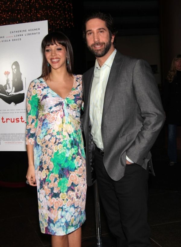 Zoe Buckman and David Schwimmer Photo