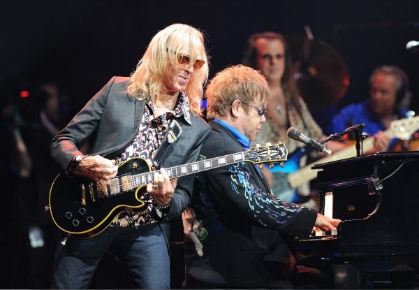 Davey Johnstone and Elton John Photo