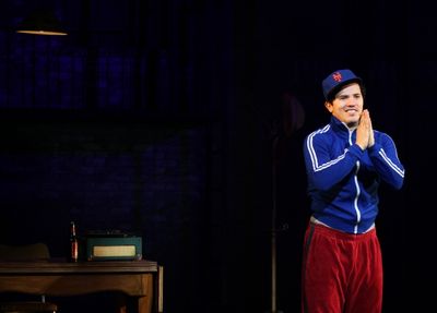 John Leguizamo during the Broadway Opening Night Performance Curtain Call for  'Ghett Photo