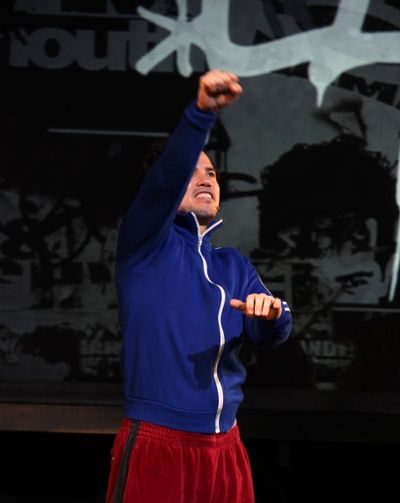 John Leguizamo during the Broadway Opening Night Performance Curtain Call for  'Ghett Photo