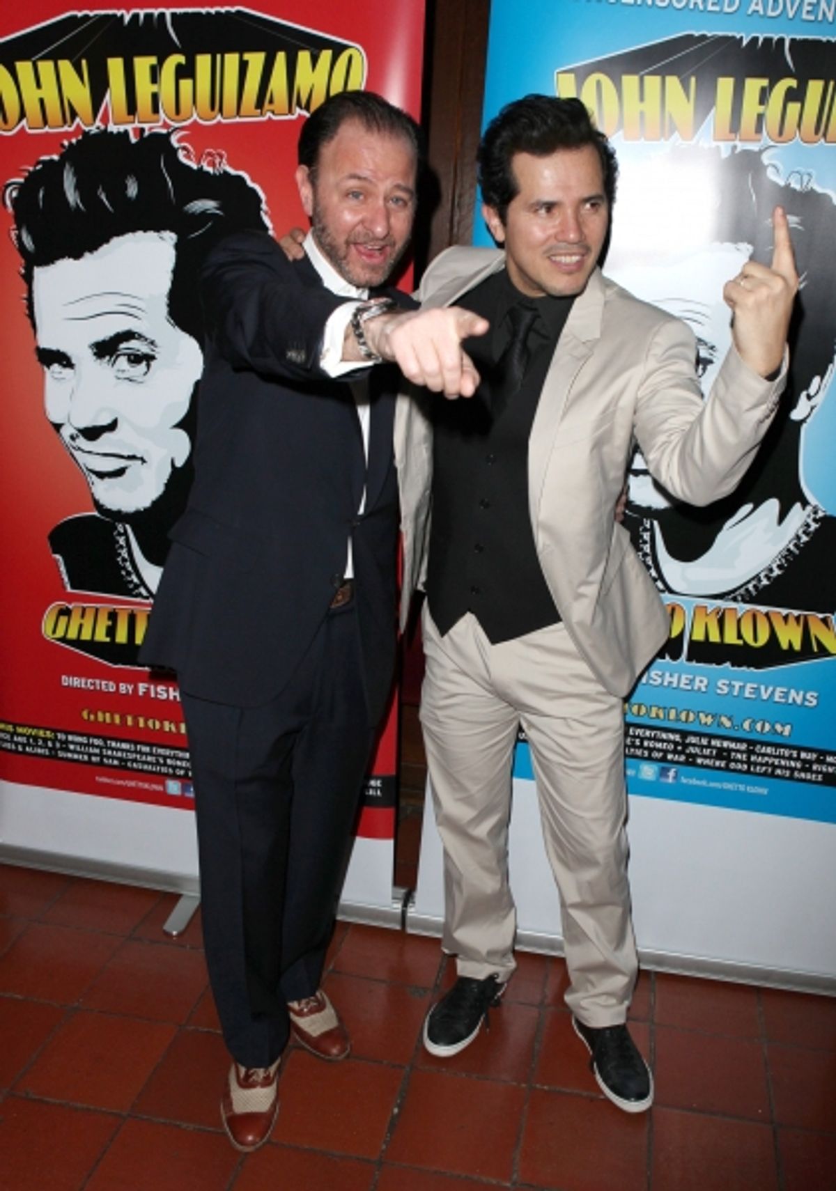 Director Fisher Stevens & John Leguizamo attending the Broadway Opening Night Performance Reception for  'Ghetto Klown'  at the Lyceum Theatre in New York City. at 