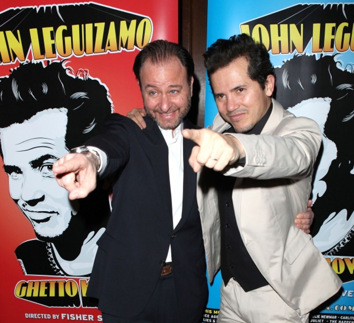 Director Fisher Stevens & John Leguizamo attending the Broadway Opening Night Performance Reception for  'Ghetto Klown'  at the Lyceum Theatre in New York City. at 