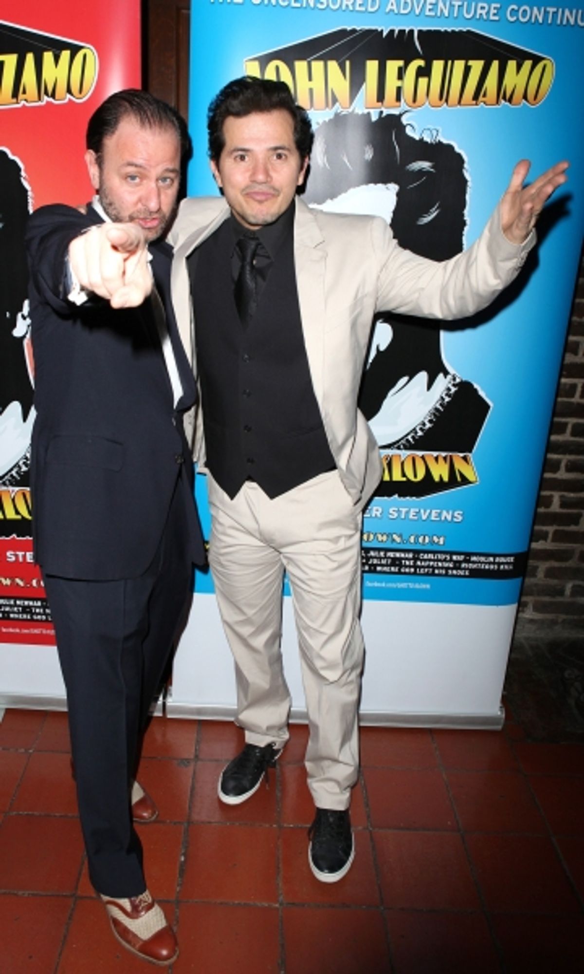 Director Fisher Stevens & John Leguizamo attending the Broadway Opening Night Performance Reception for  'Ghetto Klown'  at the Lyceum Theatre in New York City. at 