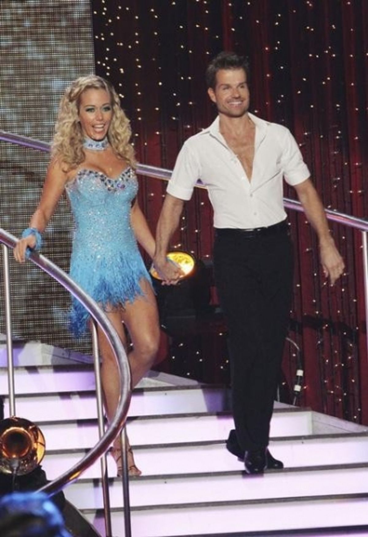 Kendra Wilkinson, Louis Van Amstel at 