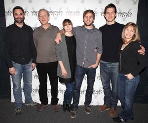 Playwright Christopher Shinn, Mark Blum, Liz Stauber, Michael Stahl-David, Tom Lipins Photo