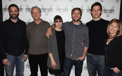 Playwright Christopher Shinn, Mark Blum, Liz Stauber, Michael Stahl-David, Tom Lipins Photo