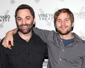Playwright Christopher Shinn & Michael Stahl-David attending the Meet & Greet the cast & creatives for the Off-Broadway World Premiere of 'PICKED' at the Vineyard Theatre in New York City. @ BroadwayWorld Playwright Christopher Shinn & Michael Stahl-David attending the Meet & Greet the cas Photo