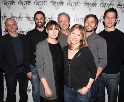 Director Michael Wilson, Playwright Christopher Shinn, Mark Blum, Liz Stauber, Michae Photo