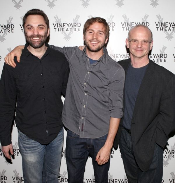 Playwright Christopher Shinn & Michael Stahl-David & Director Michael Wilson attendin Photo