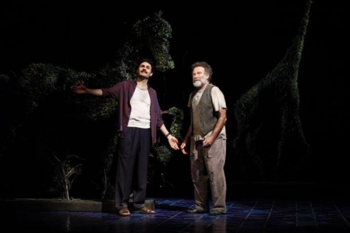 Arian Moayed and Robin Williams at 