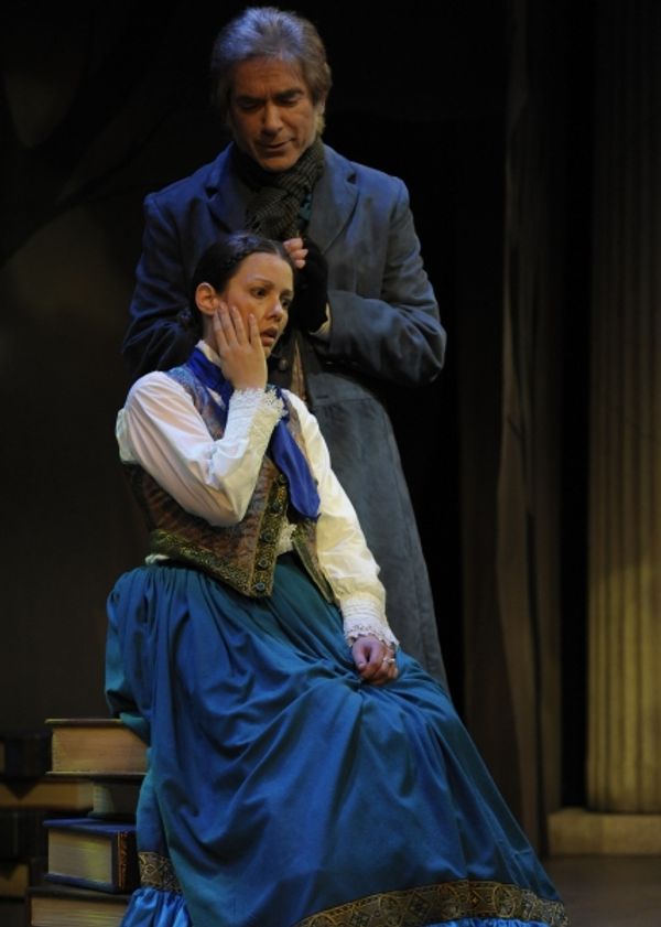  Katherine Michelle Tanner (Margaret Fuller) and Eric Zivot (Emerson). Photo by Tony  Photo