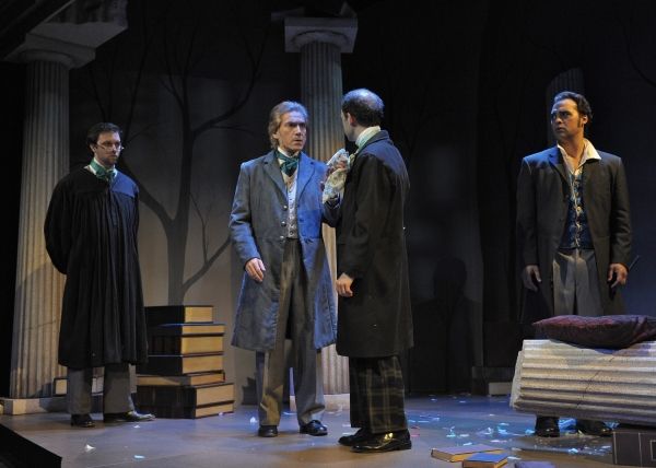 Trent Fucci (Brownson), Eric Zivot (Emerson), Brandon Roberst (Thoreau), and Walter K Photo