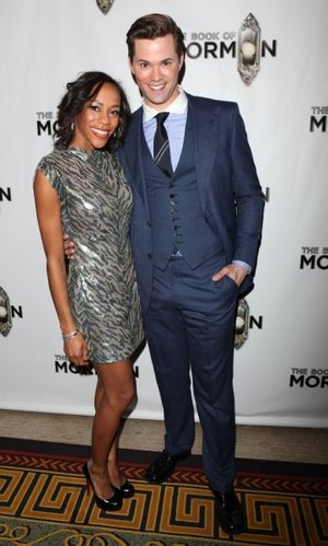 Nikki M. James & Andrew Rannells attending the Broadway Opening Night After Party for 'The Book Of Mormon' at Gotham Hall in New York City. @ BroadwayWorld Nikki M. James & Andrew Rannells attending the Broadway Opening Night After Party for Photo