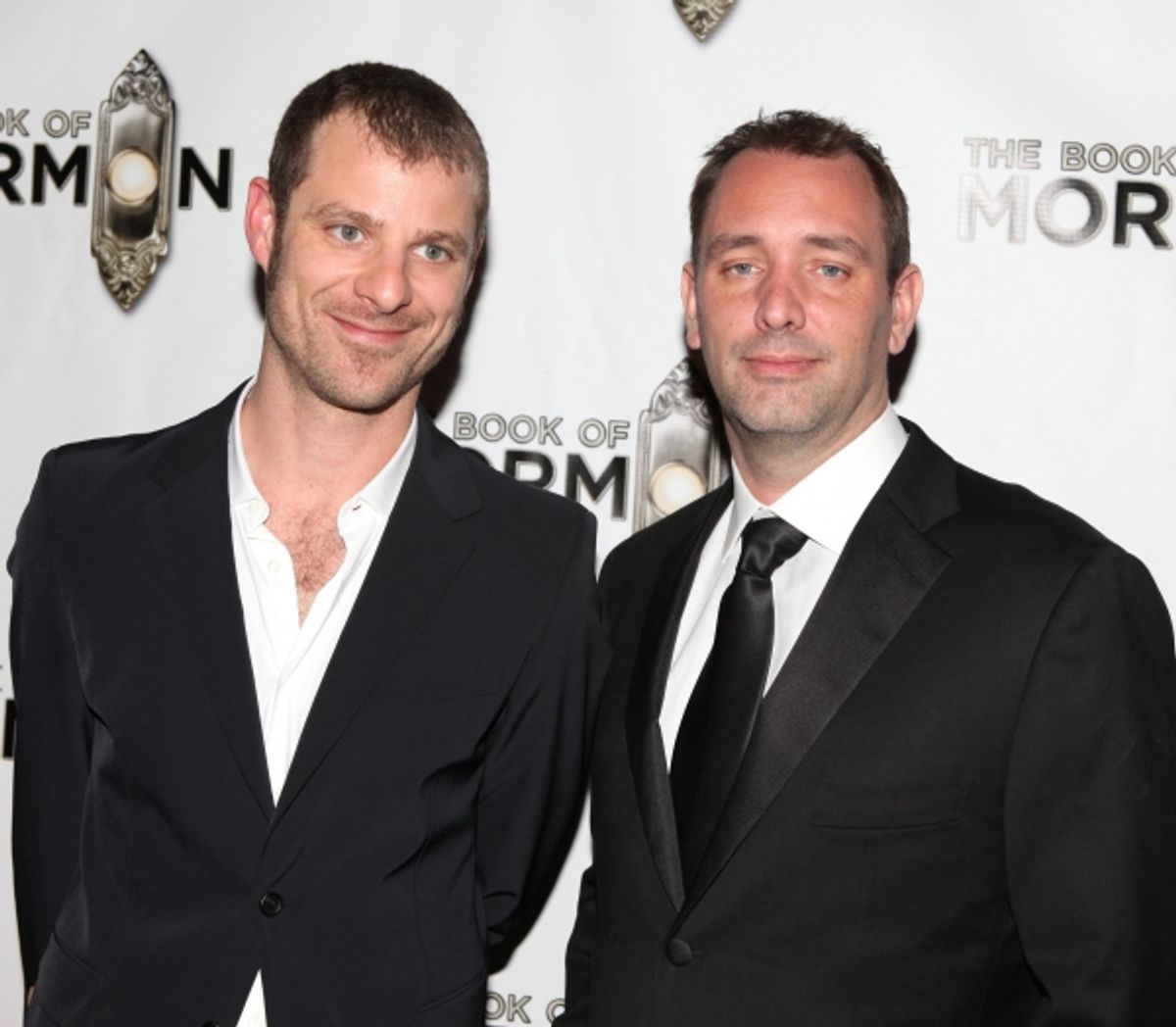 Matt Stone &amp; Trey Parker attending the Broadway Opening Night After Party for &#039;The Book Of Mormon&#039; at Gotham Hall in New York City. at 