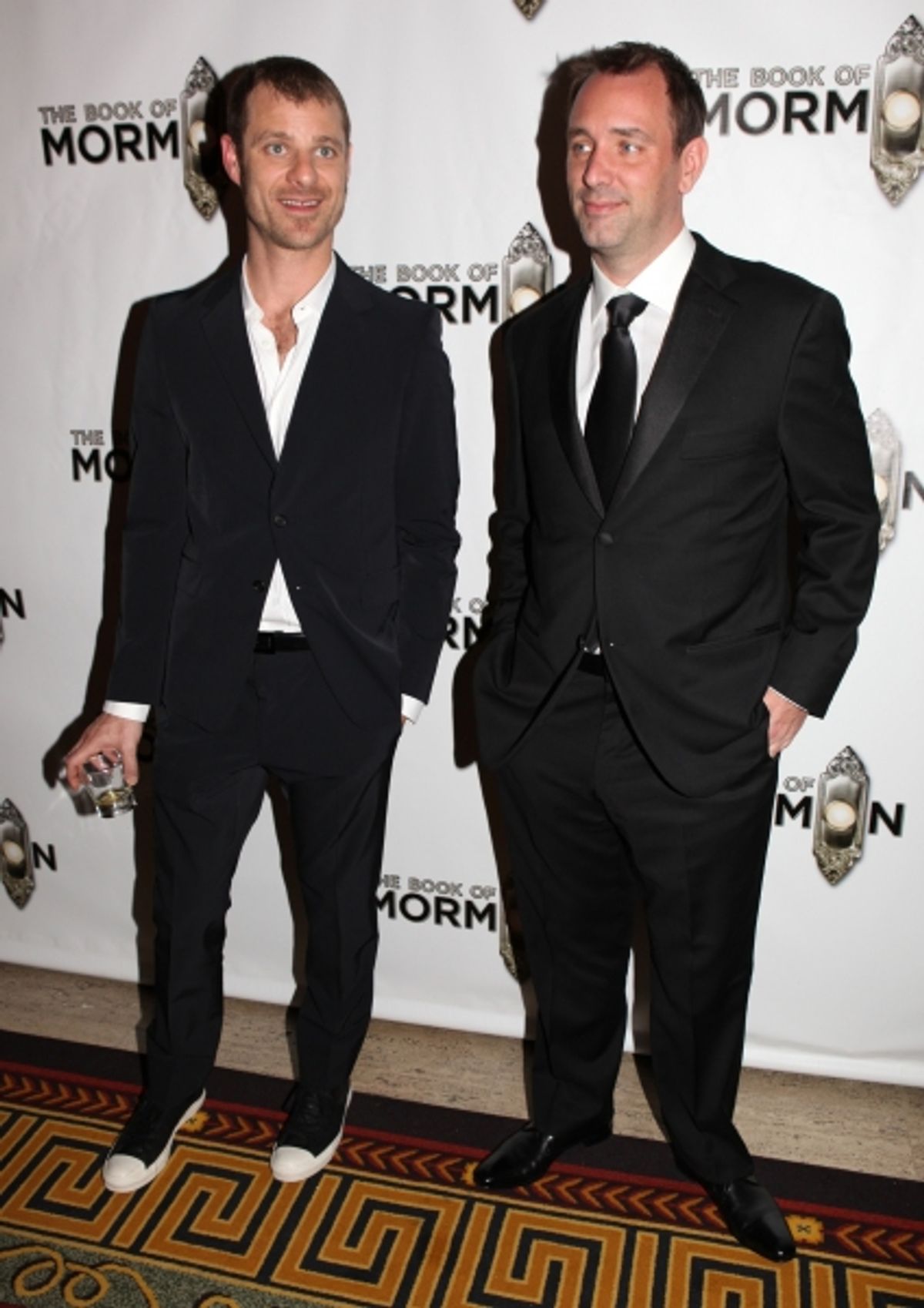 Matt Stone & Trey Parker attending the Broadway Opening Night After Party for 'The Book Of Mormon' at Gotham Hall in New York City. at 