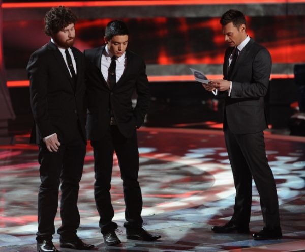 Casey Abrams, Stefano Langone, Ryan Seacrest Photo
