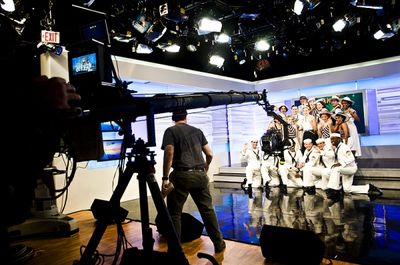 Sutton Foster and the cast of ANYTHING GOES at Good Morning America Photo