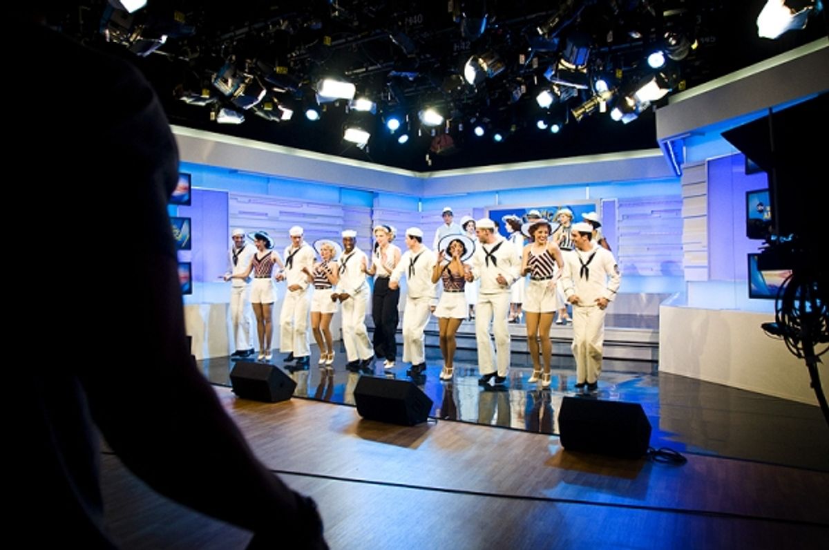 Sutton Foster & the cast of Anything Goes at 