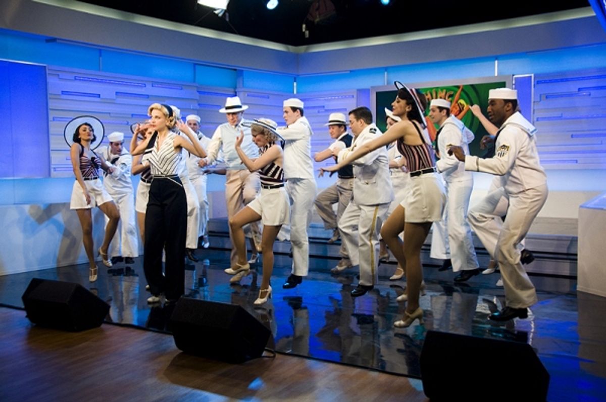 Sutton Foster & the cast of Anything Goes at 